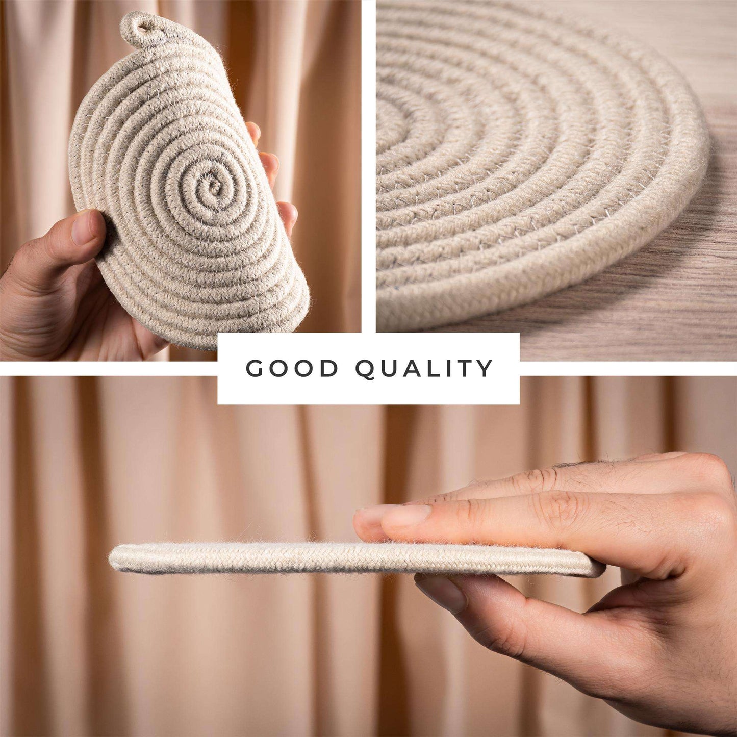 Trivet Cotton Beige 35 cm - Set of 2 - Darido