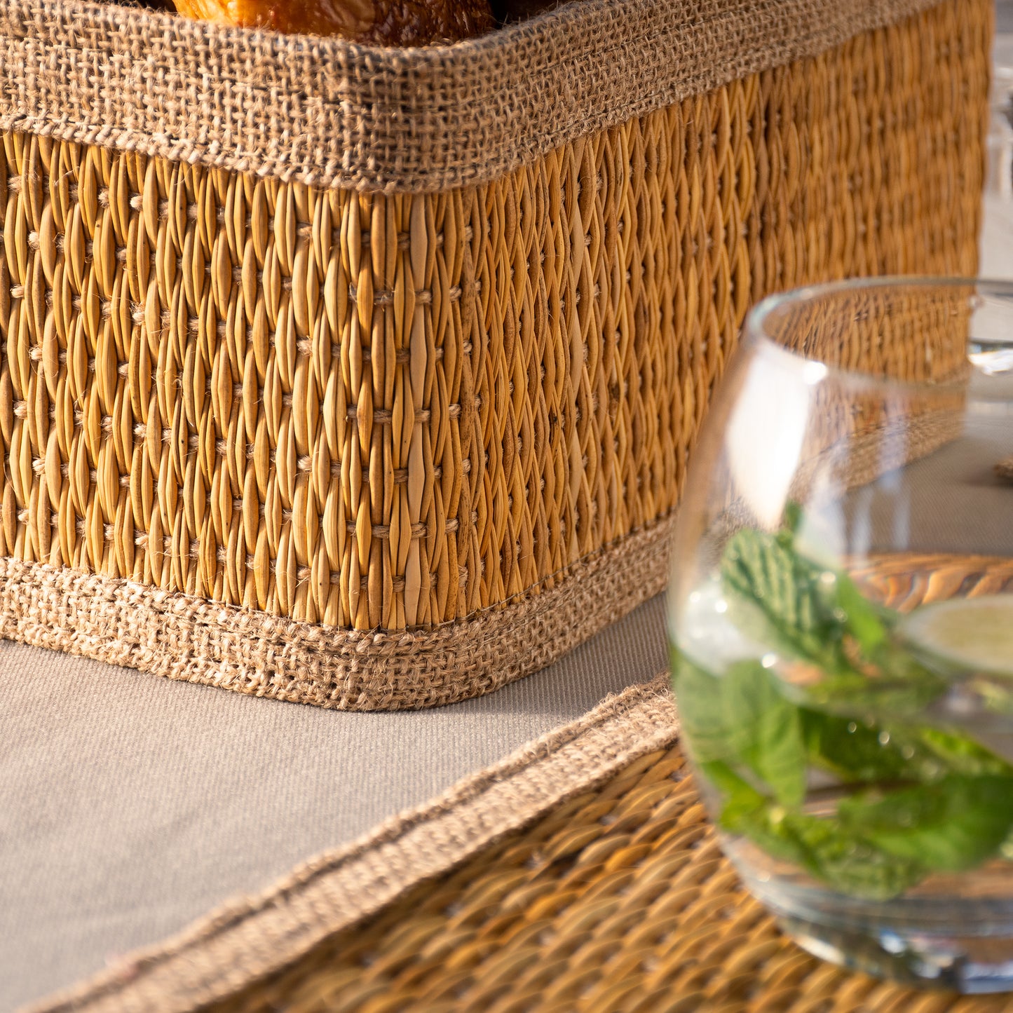 Paniers en smar (Toile de jute)