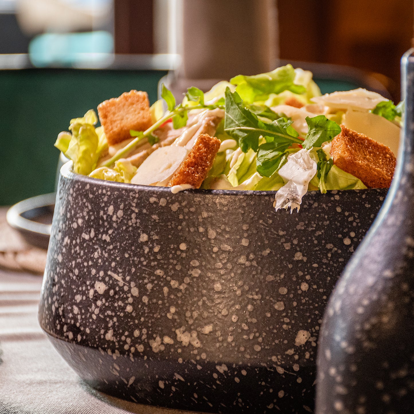 Service à Table en grès Noir