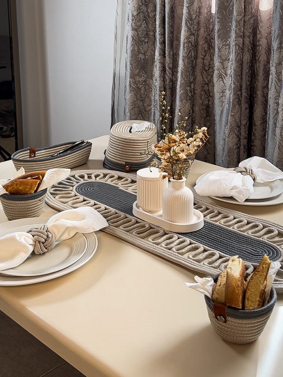 Set de Table Tressé à la Main en Fil de coton
