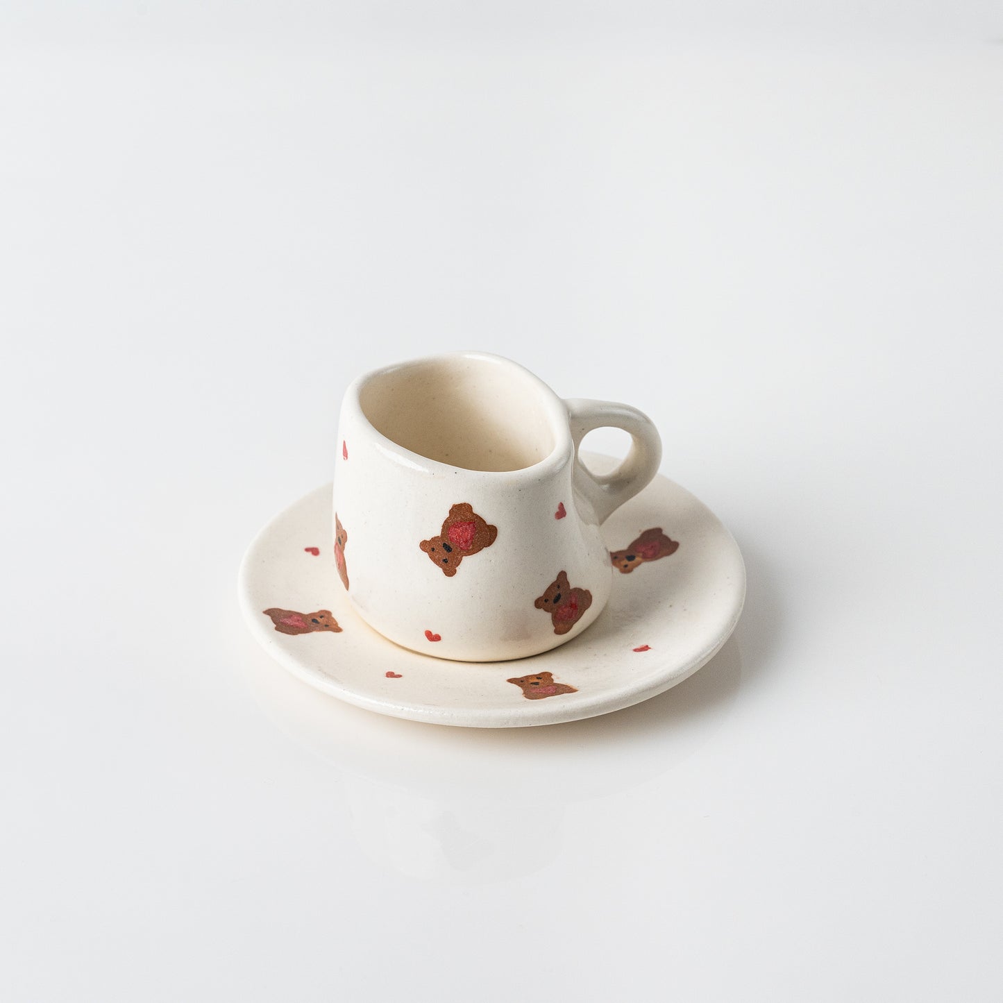 Tasse et Sous Tasse en Grés