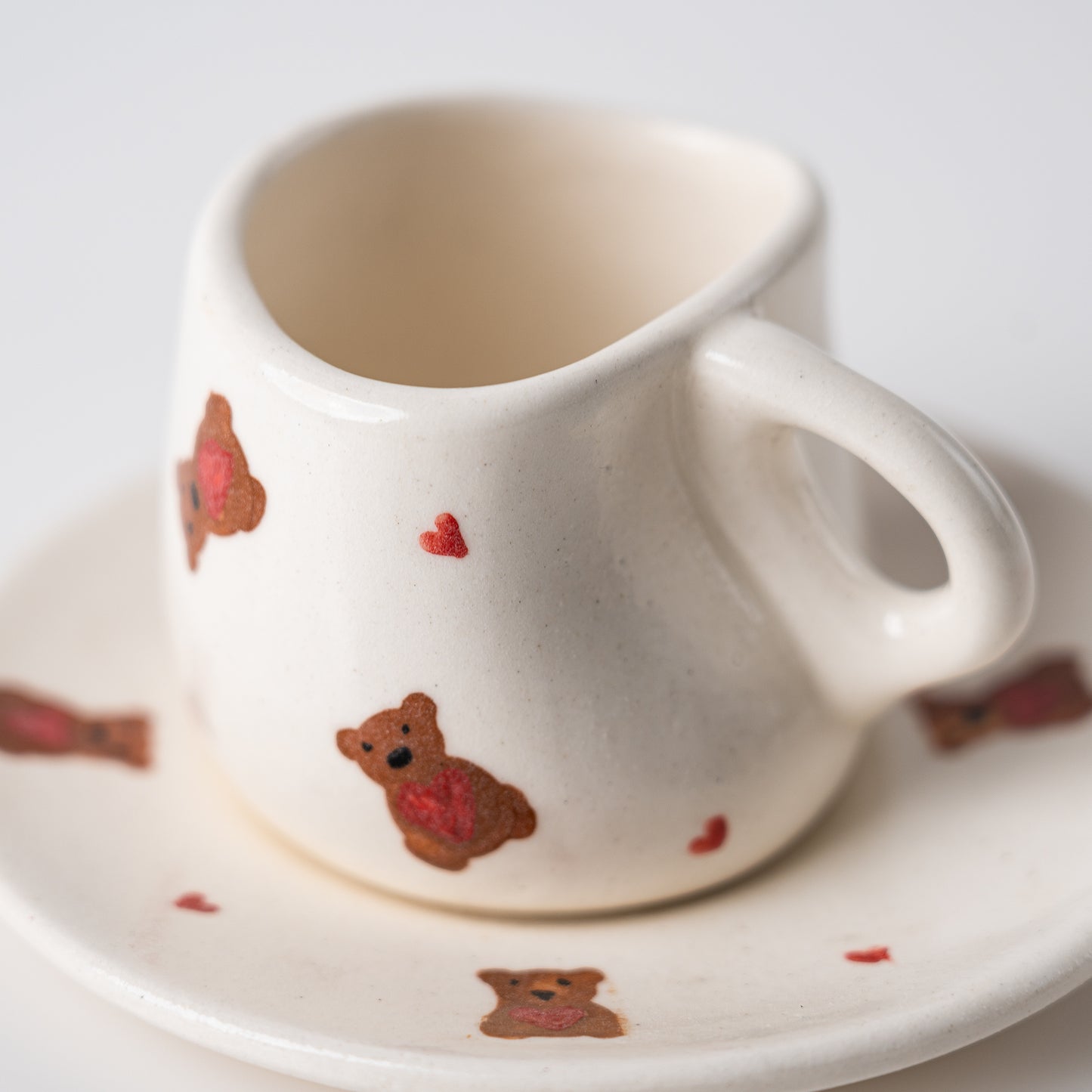 Tasse et Sous Tasse en Grés