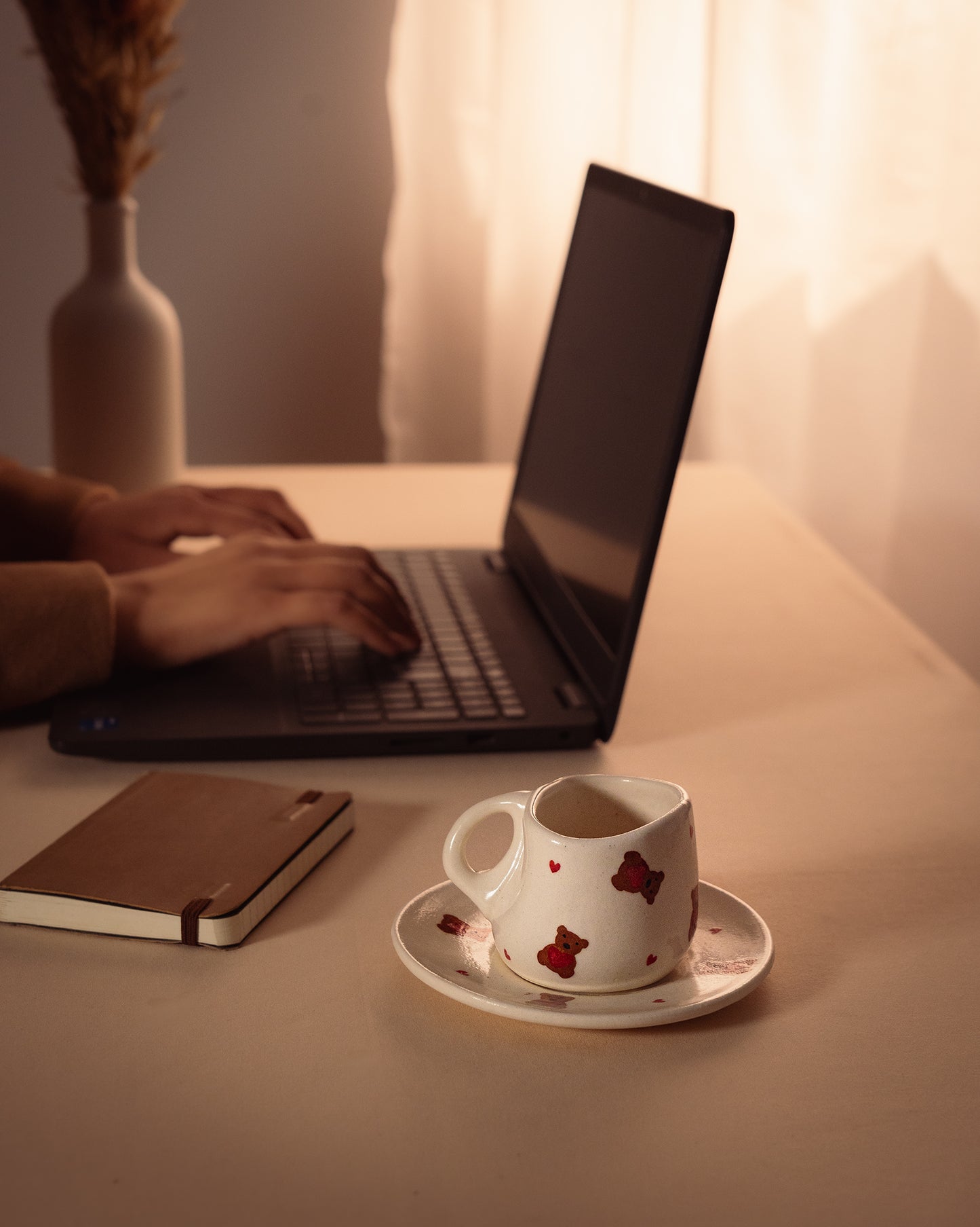 Tasse et Sous Tasse en Grés