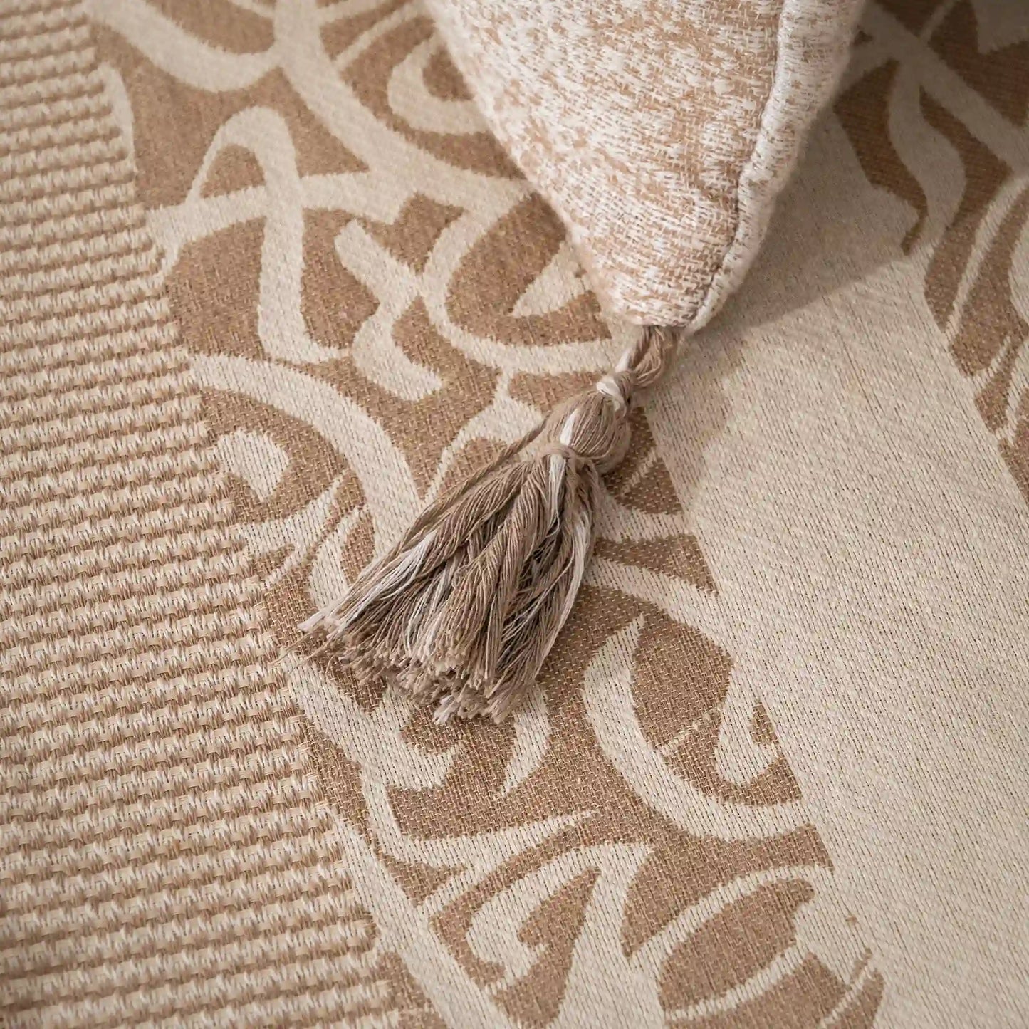 Parure de lit Design Calligraphie Avec 2 Housses de coussins