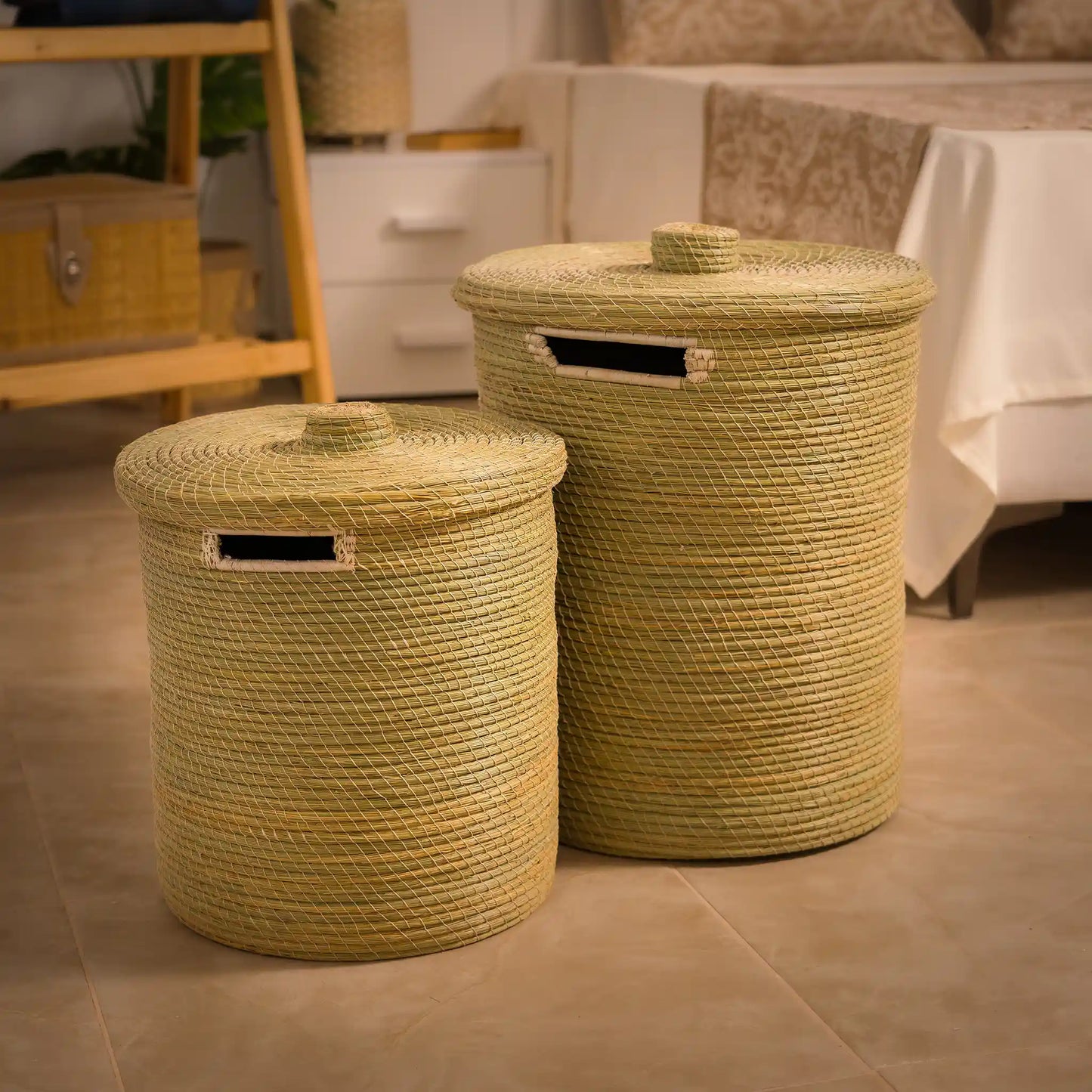 Série de 2 paniers a linge Halfa