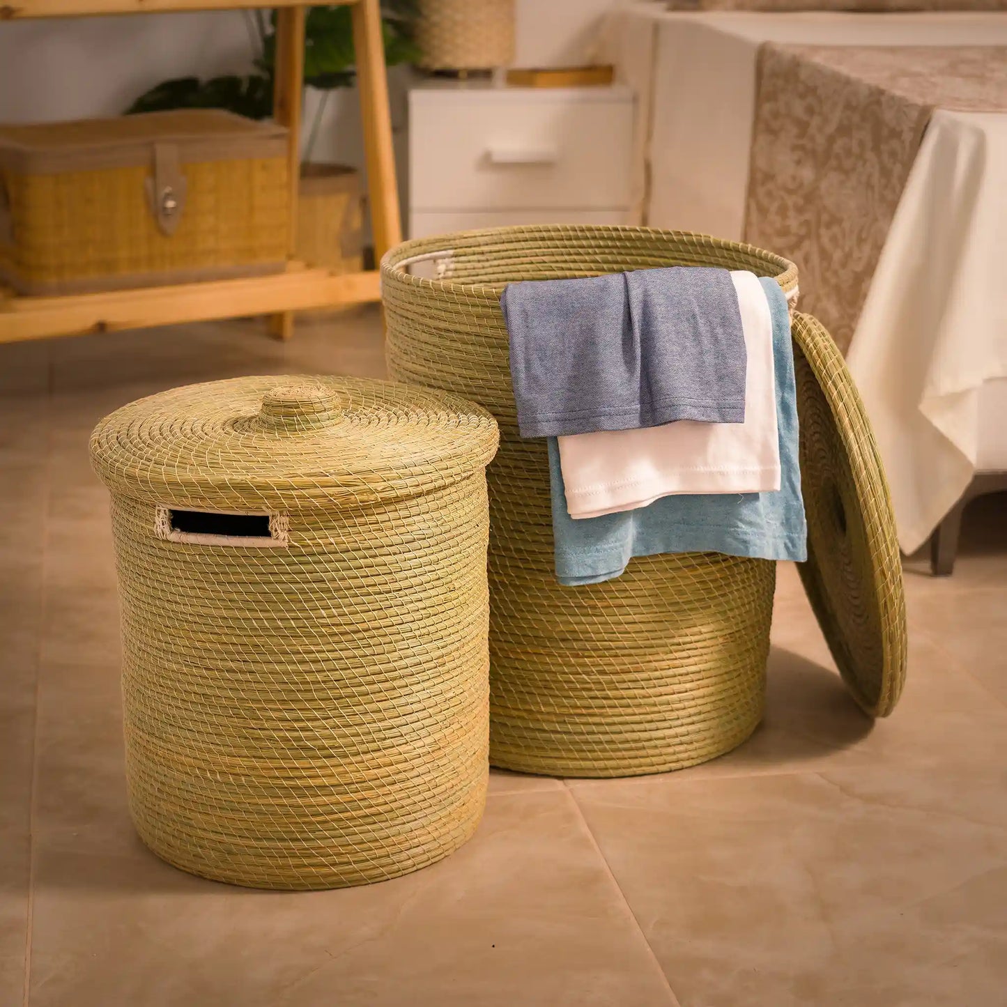 Série de 2 paniers a linge Halfa