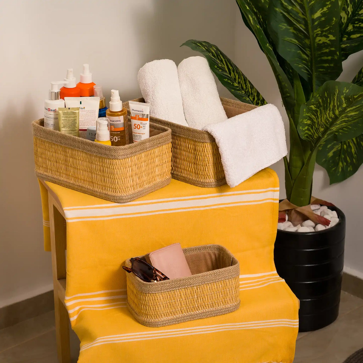 Serie de 3 Panier de rangement en smar