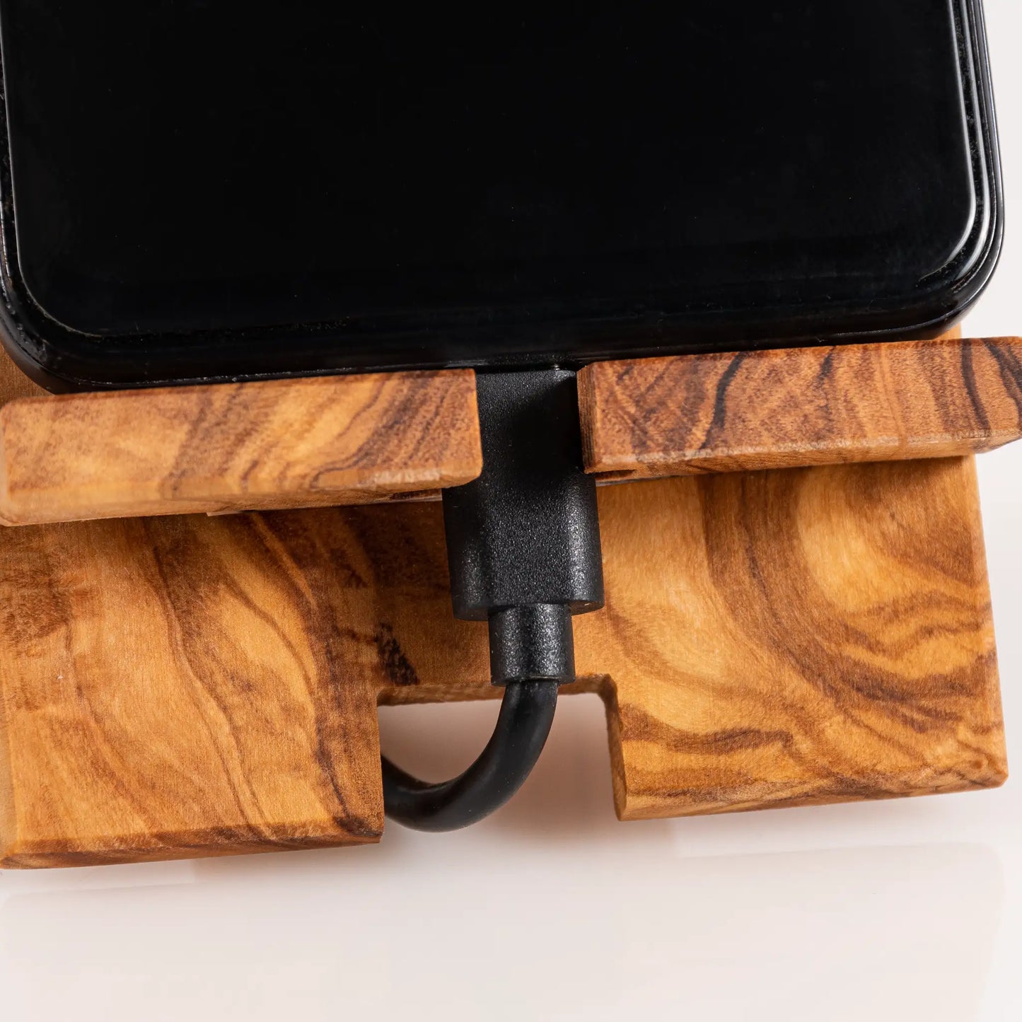 Support de Téléphone en Bois d’Olivier Ecostand