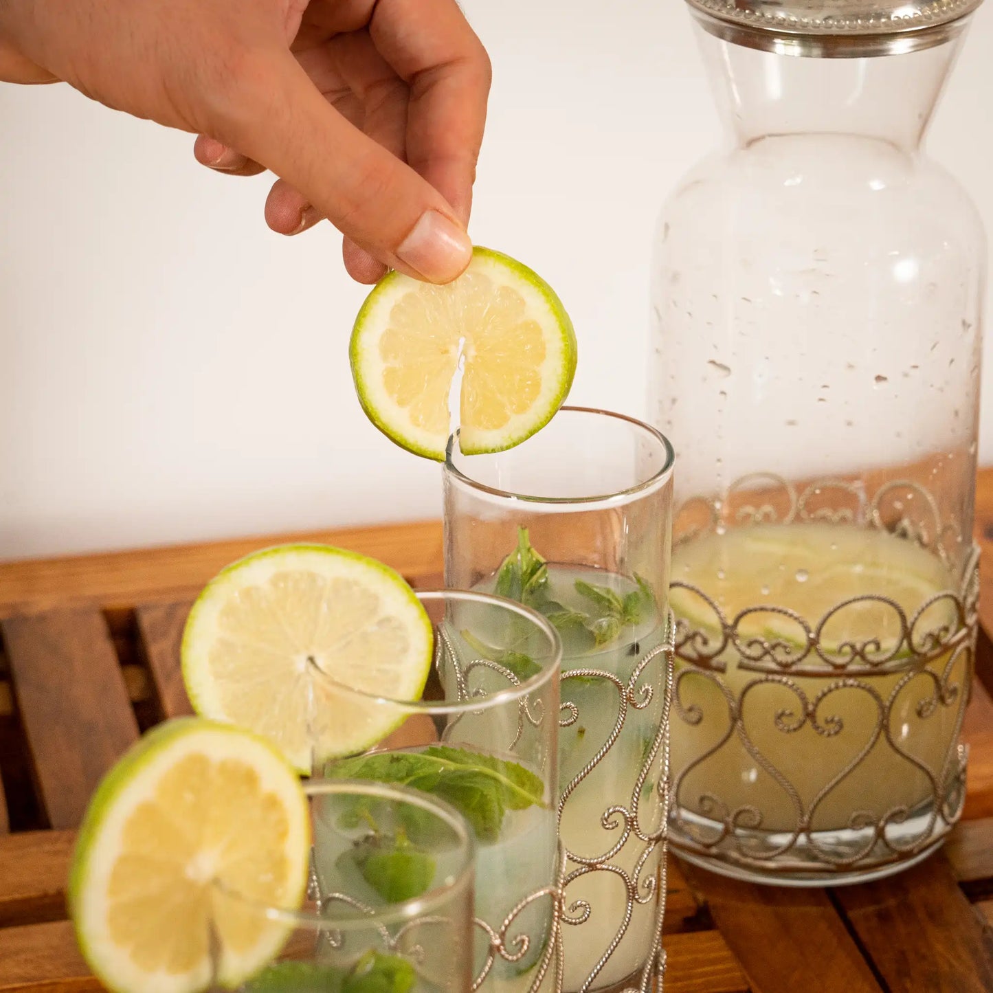 Service à Eau / Jus en Cuivre Bellara – Carafe + 6 Verres