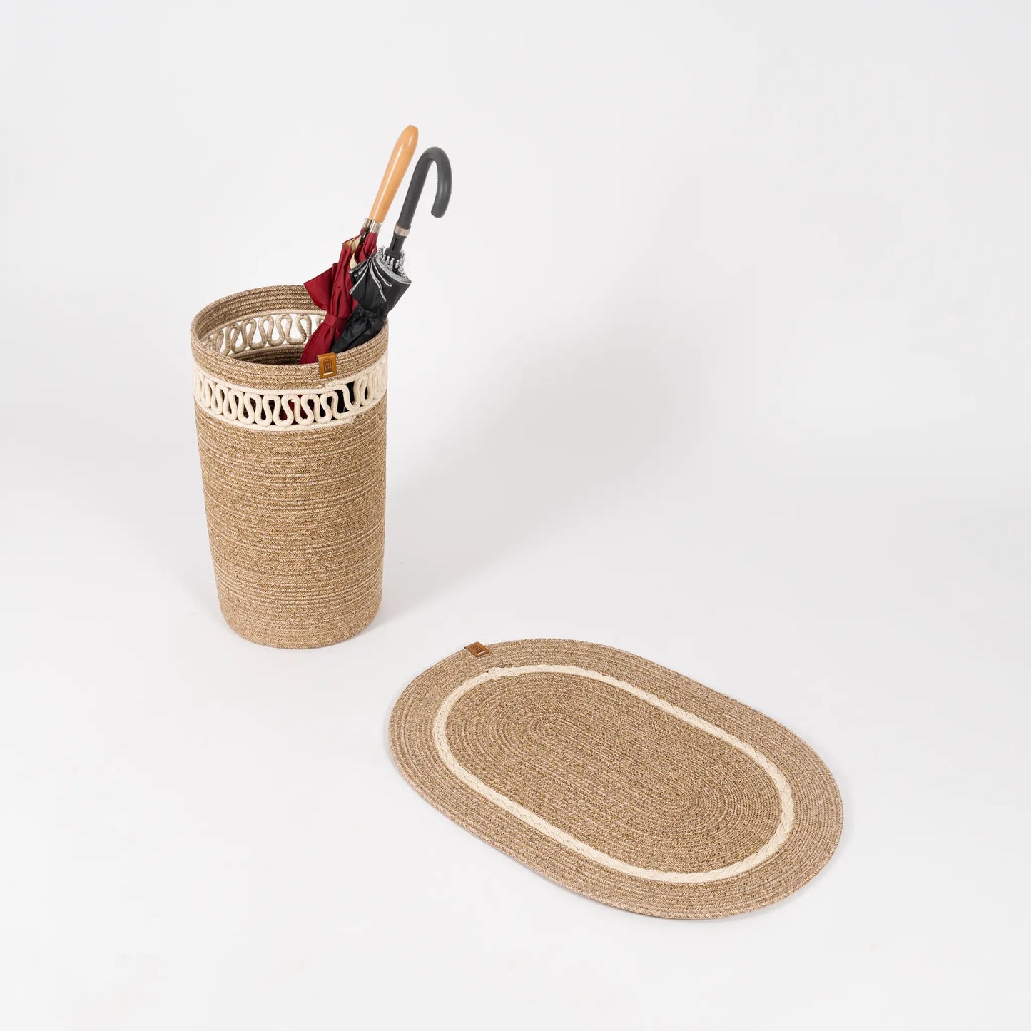 Duo d'entrée tapis d’entrée et porte-parapluies