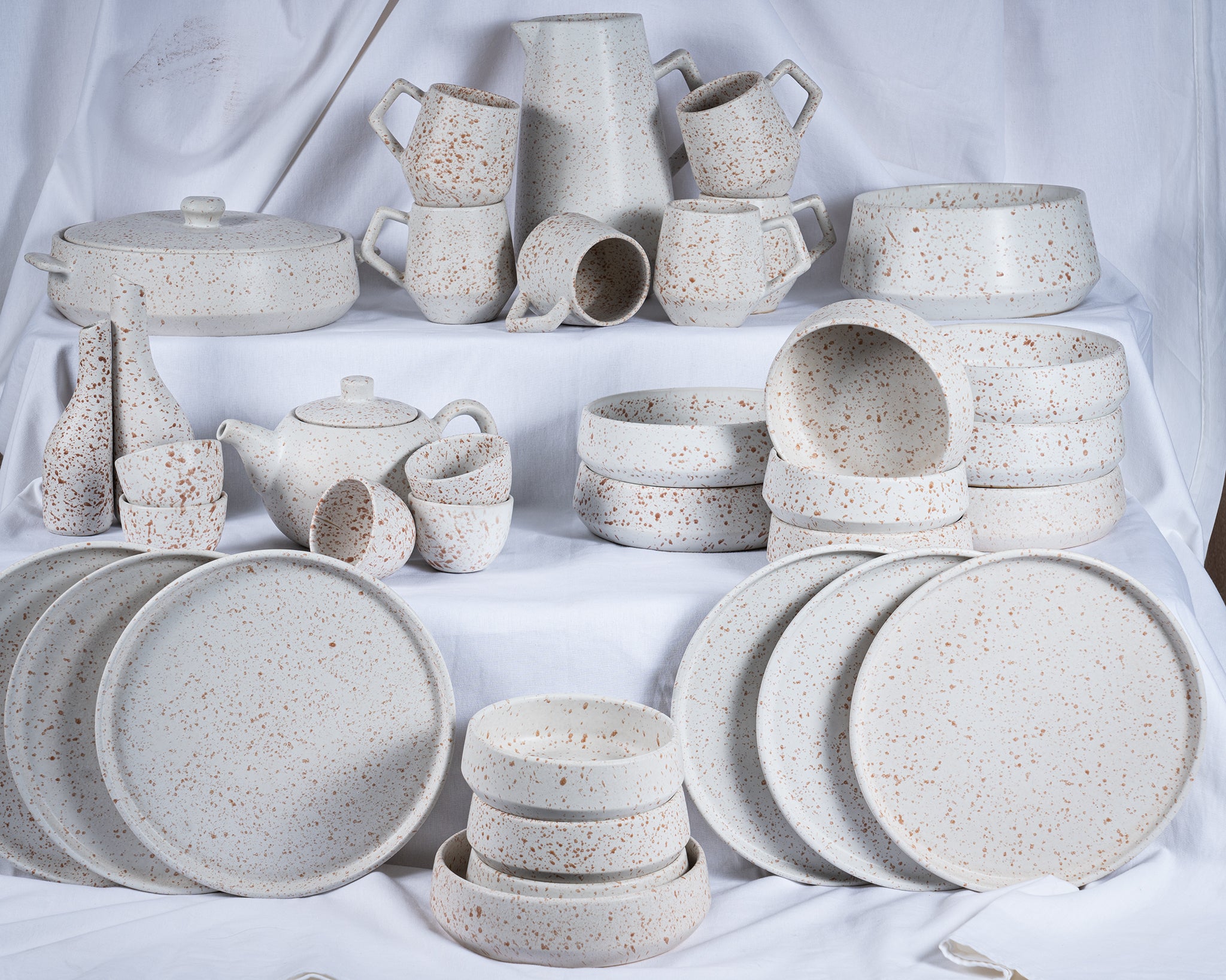 Service à Table en grès (35 pièces - 6 Personnes) – darido.tn