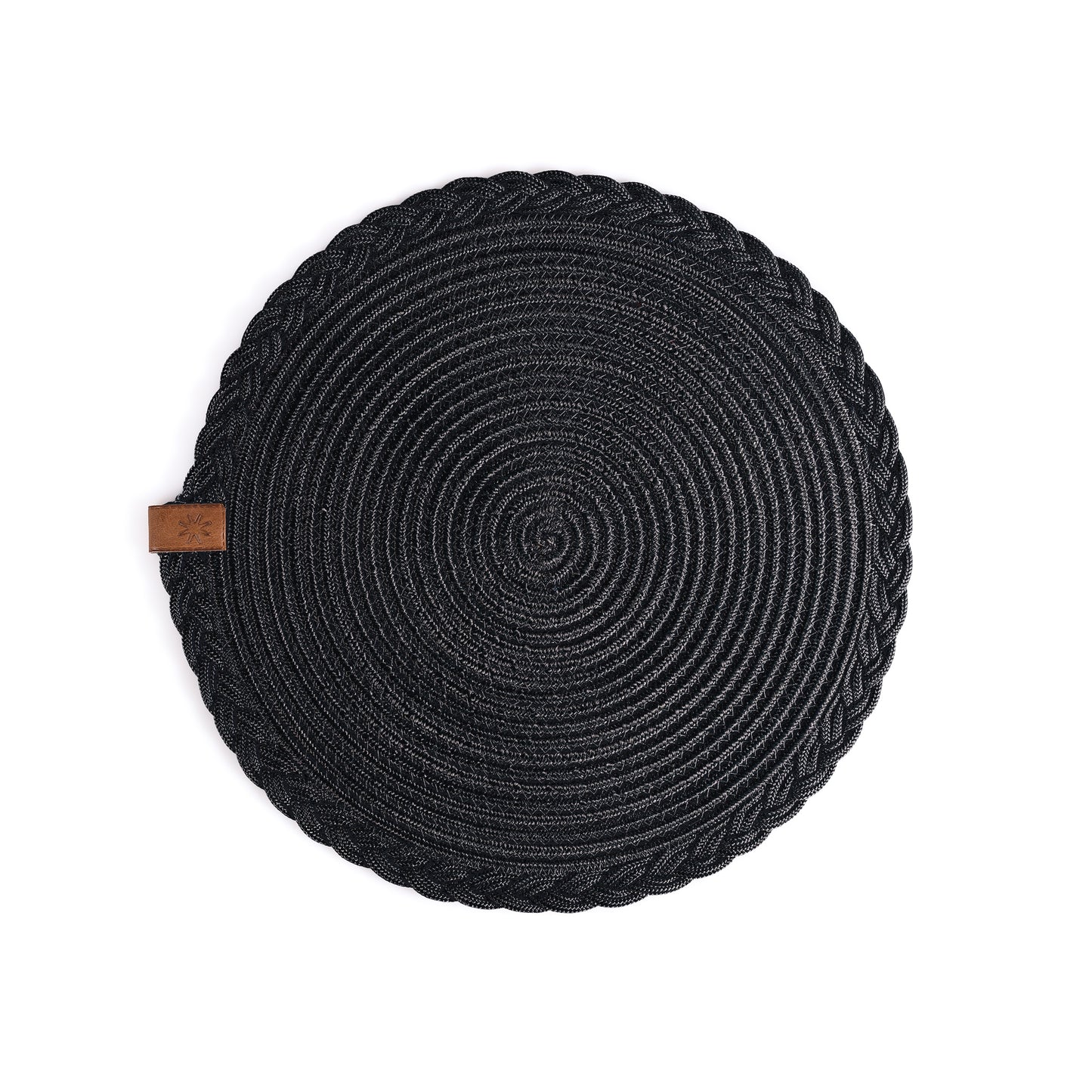 Lot de sous plat rond tressé 32 cm