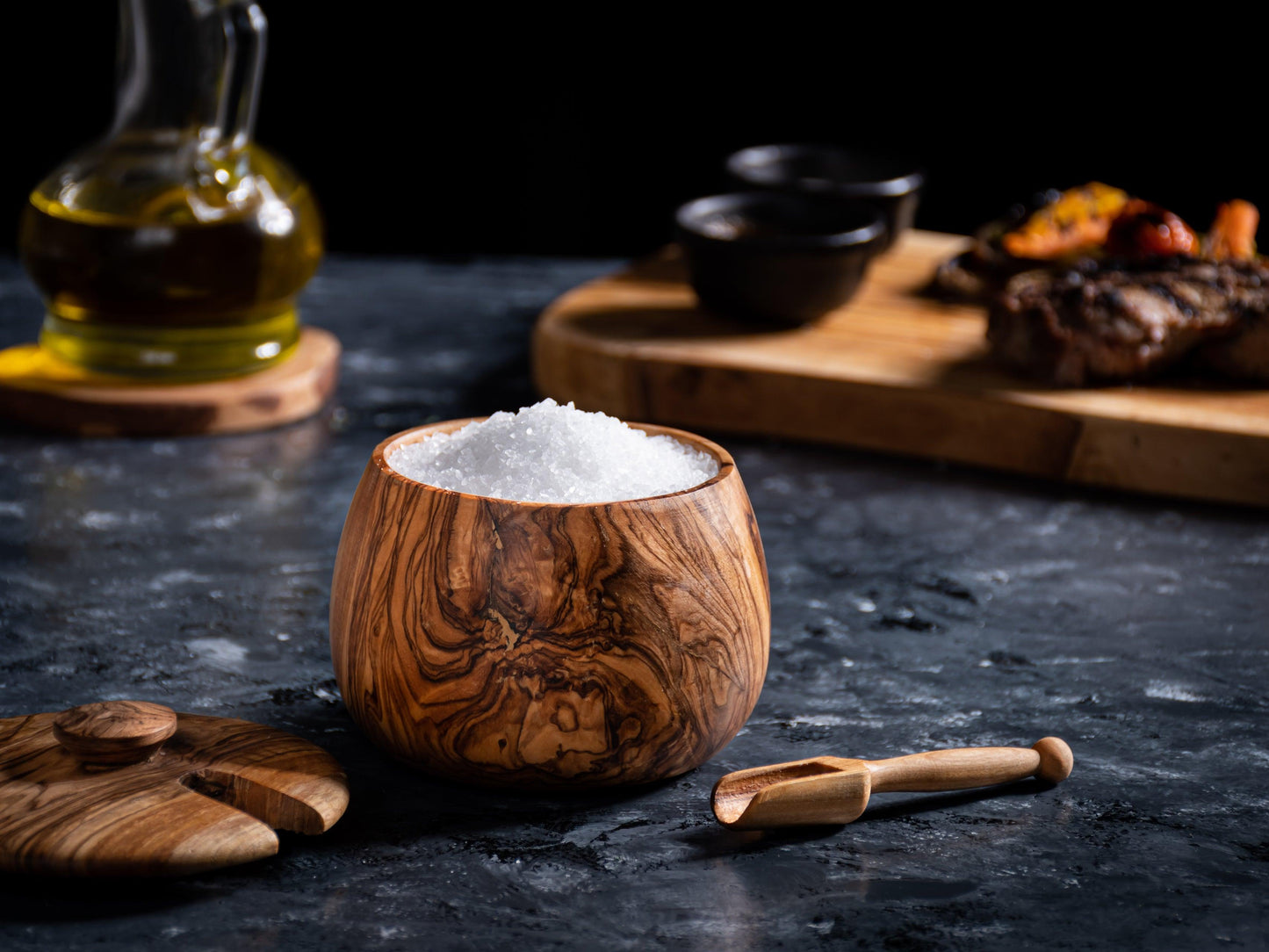 Spices Jar with Lid and Spoon - 10x8 CM - Darido