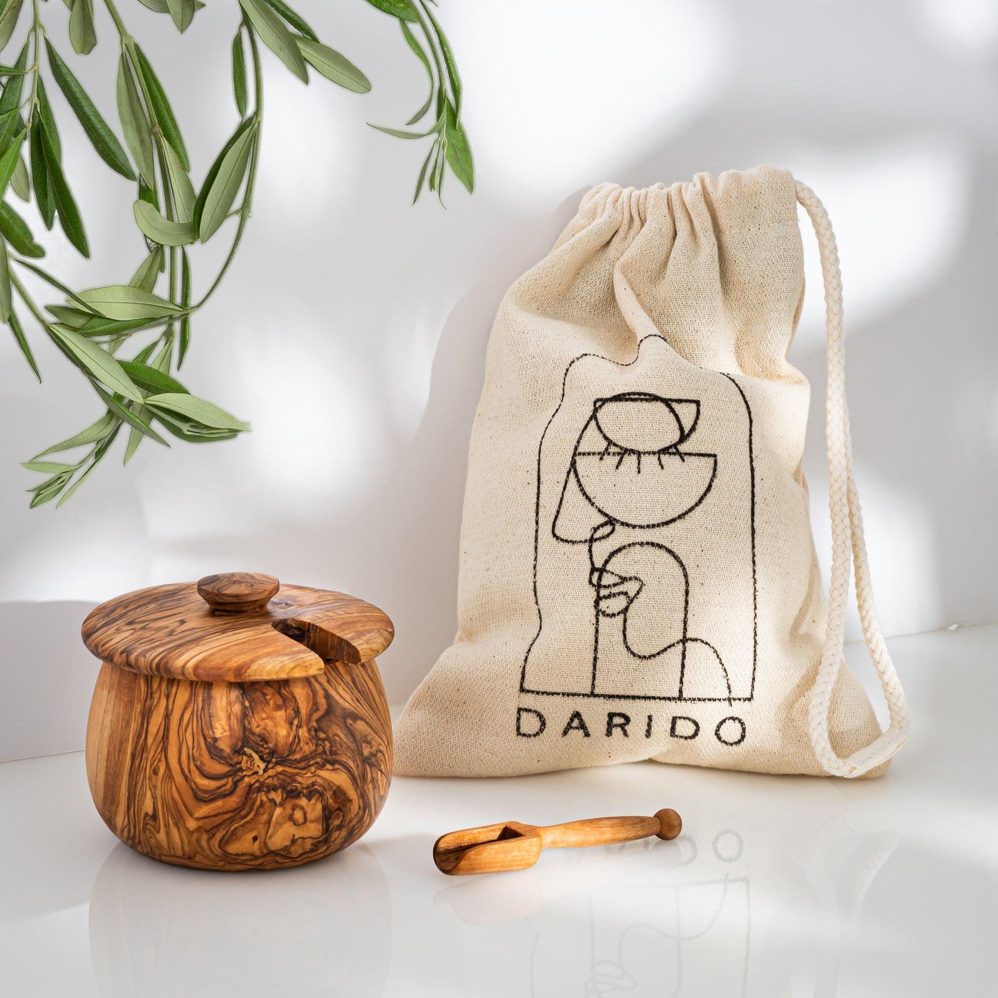 Spices Jar with Lid and Spoon - 10x8 CM - Darido