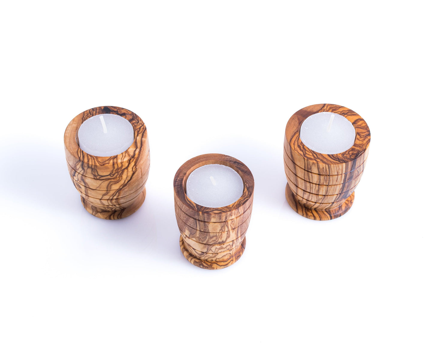 Set of 3 Candle Holders - Round - Darido