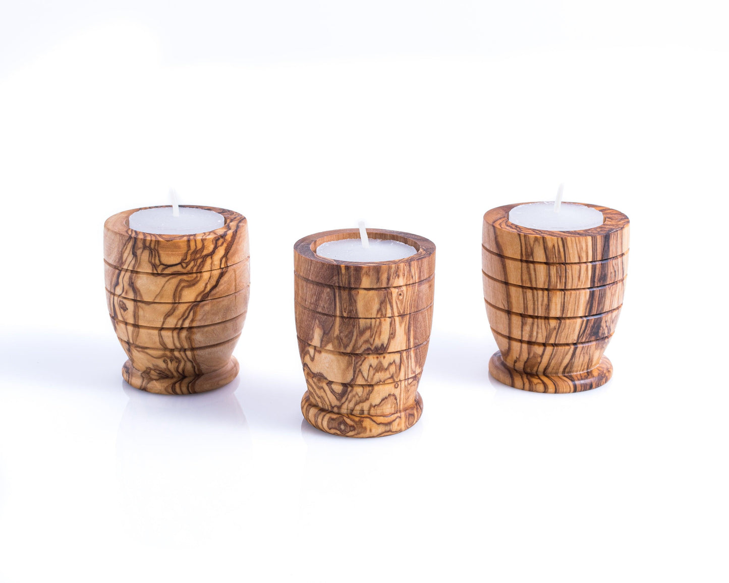 Set of 3 Candle Holders - Round - Darido