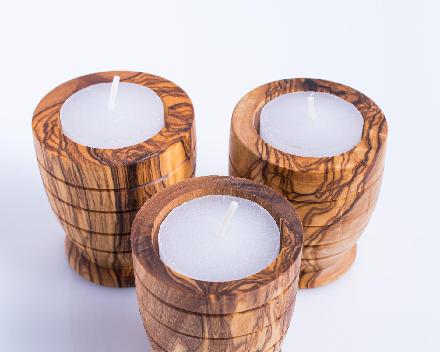 Set of 3 Candle Holders - Round - Darido