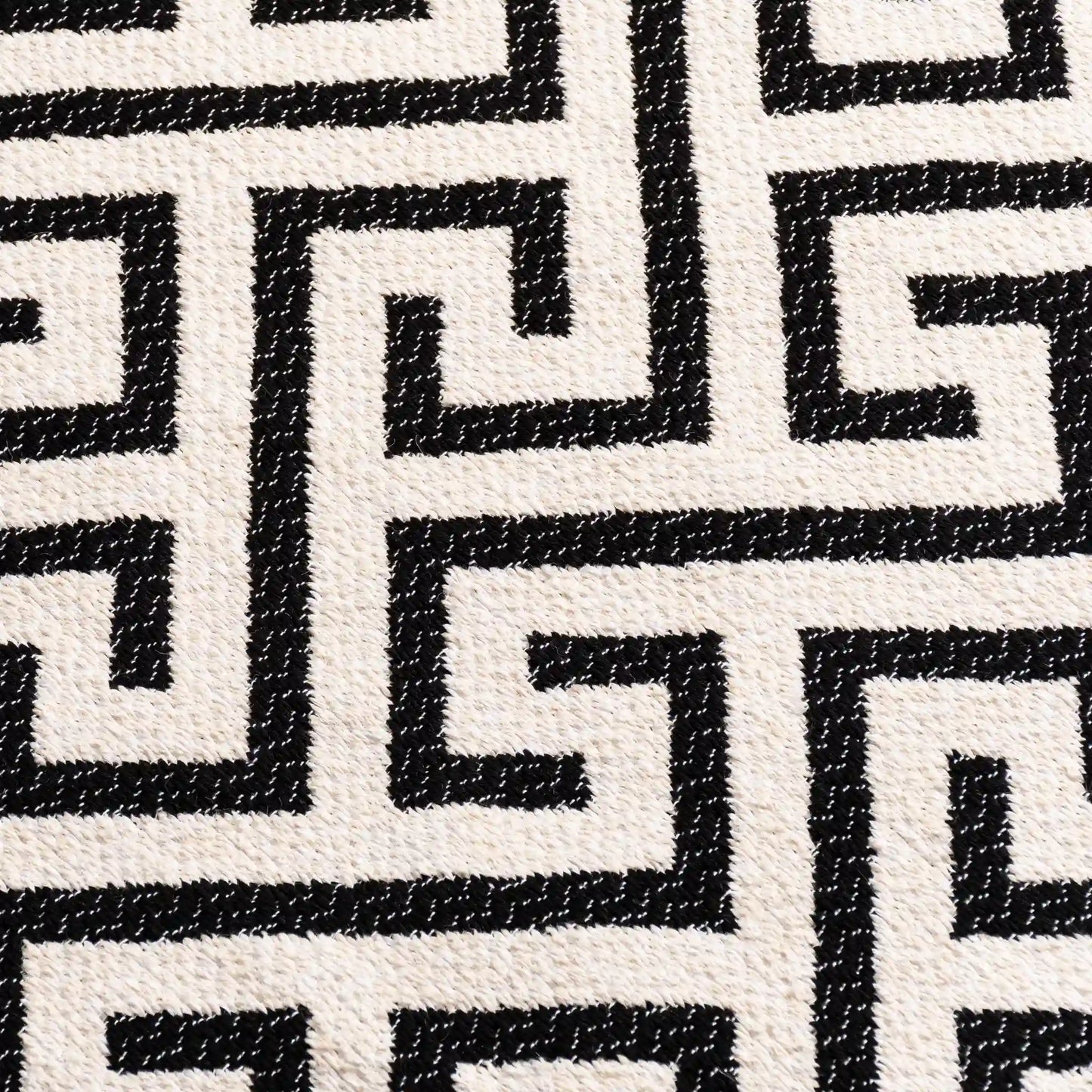 Tapis de Cuisine Carthage – Noir & Ivoire