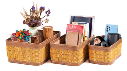 Serie de 3 Panier de rangement en smar
