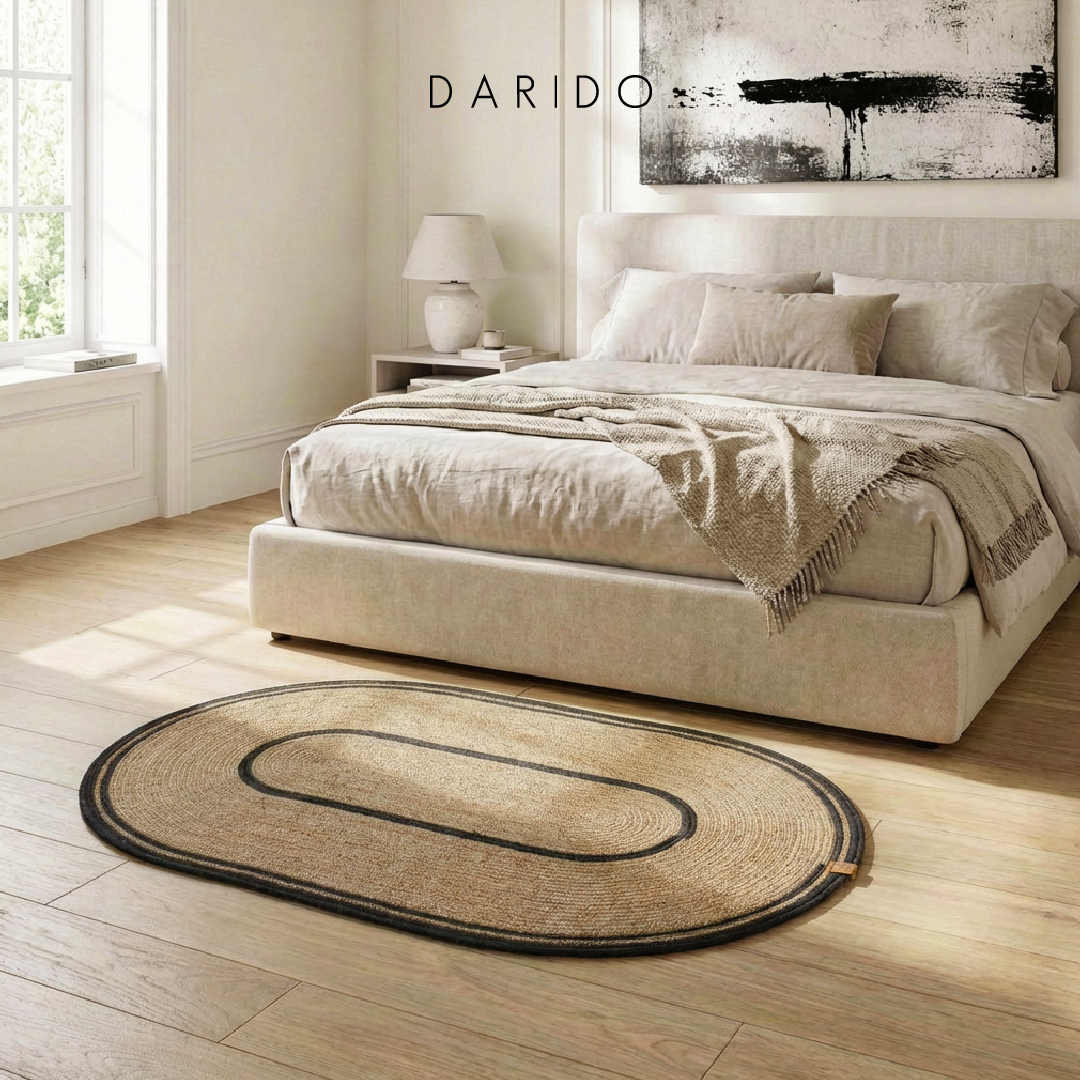 Tapis Ovalis : L'Élégance du Coton Tressé à la Main