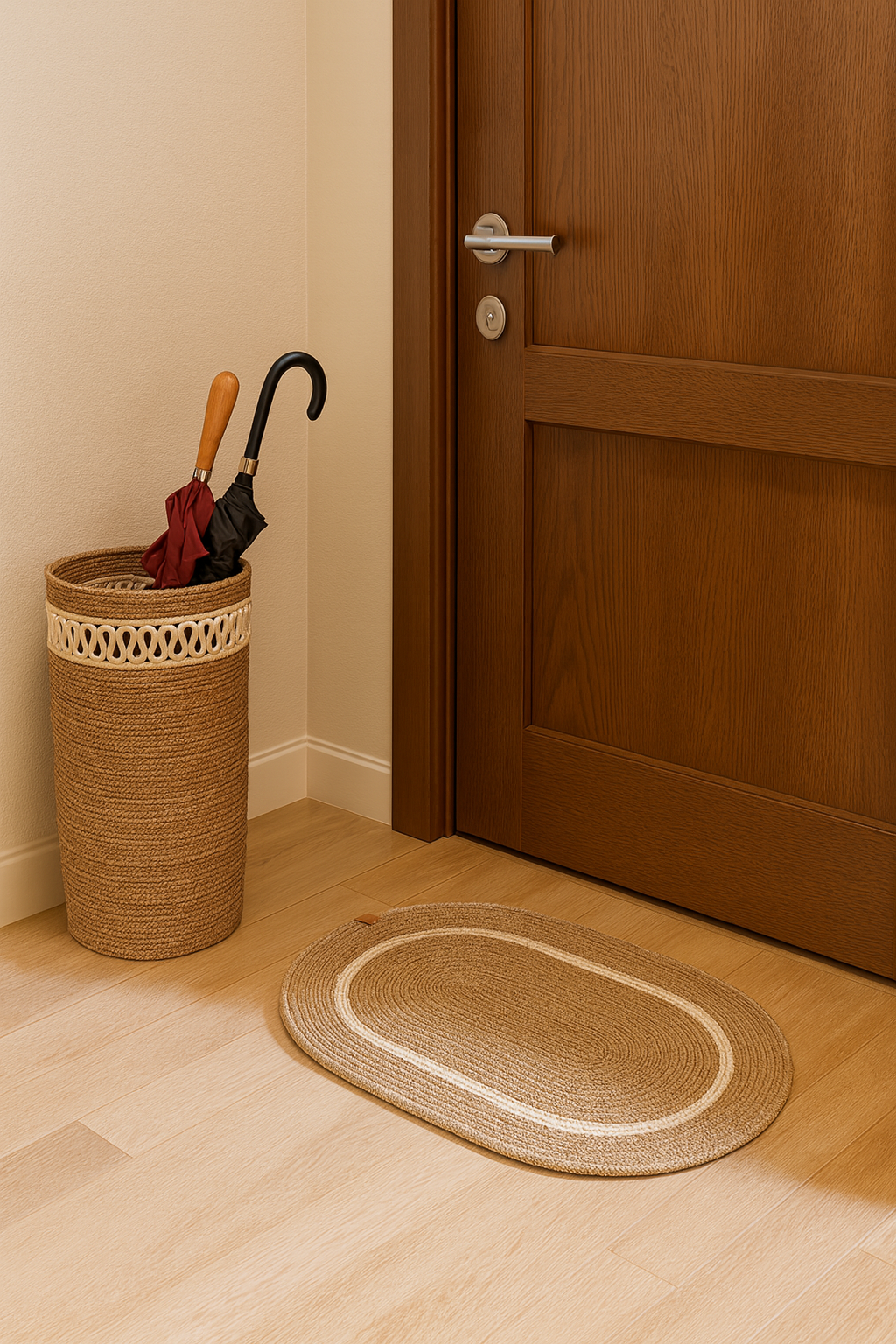 Duo d'entrée tapis d’entrée et porte-parapluies