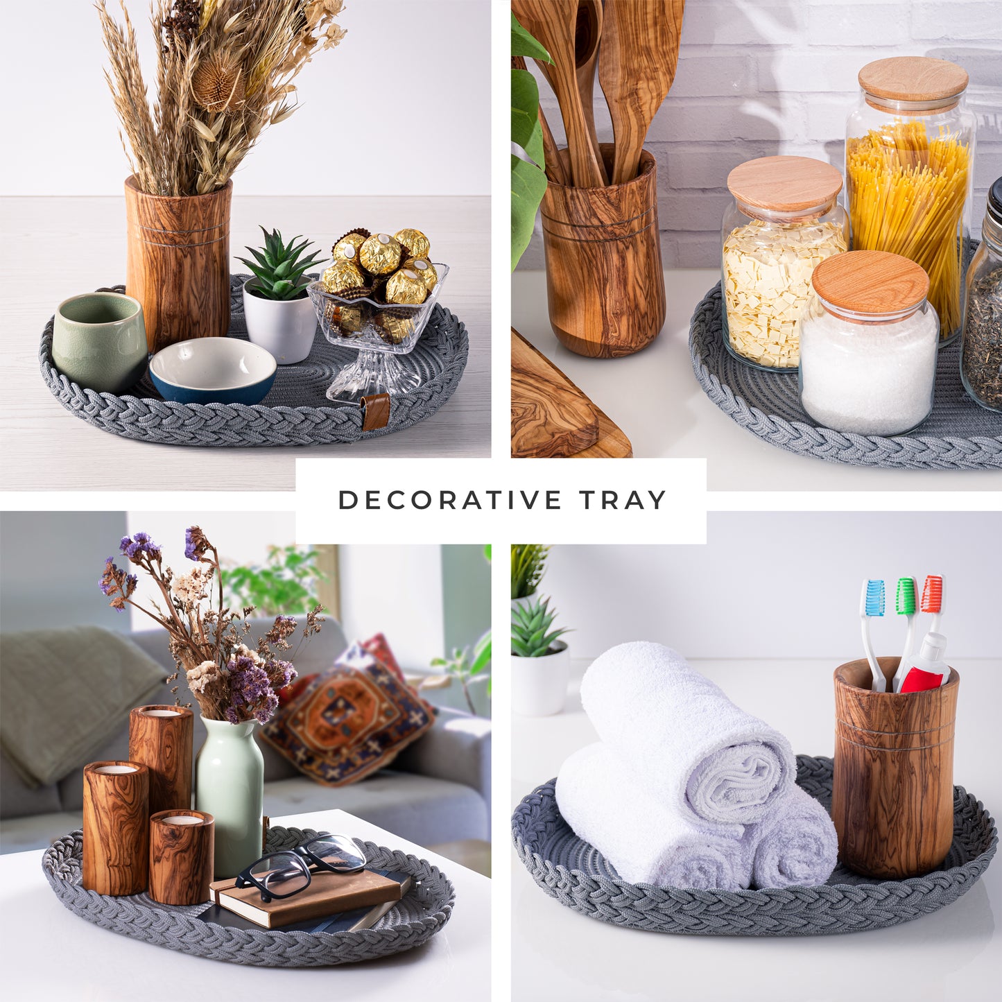 Sous-plat tressé ovale - 40x30 cm