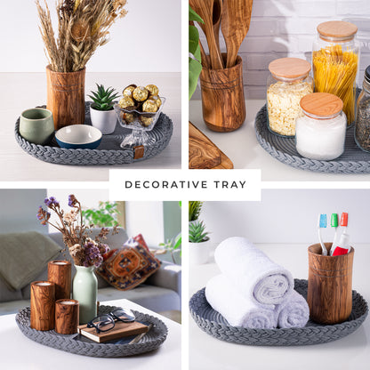 Sous-plat tressé ovale - 40x30 cm