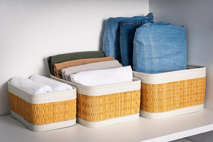 Serie de 3 Panier de rangement en smar