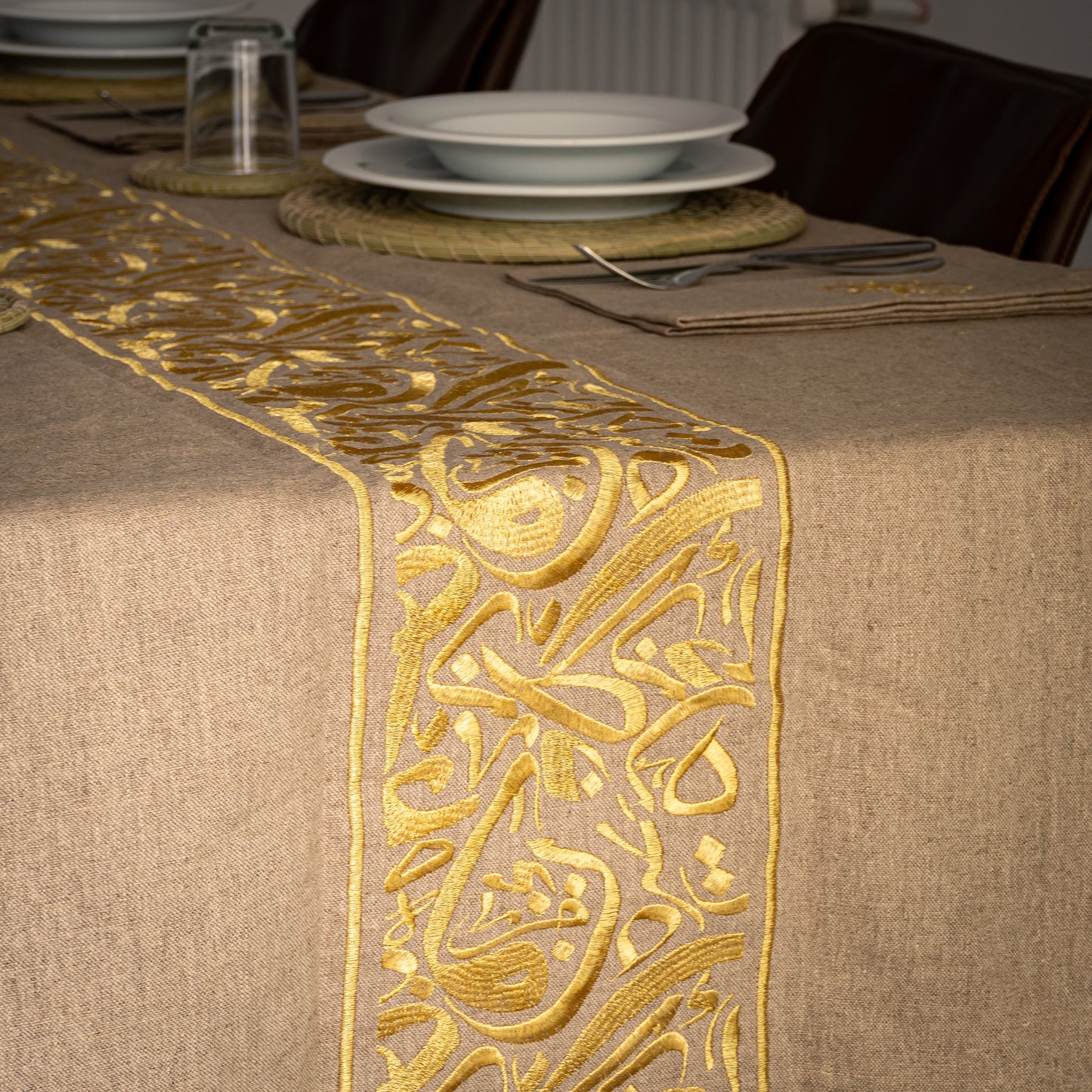 Nappe de table Calligraphie