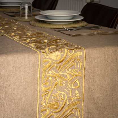 Nappe de table Calligraphie