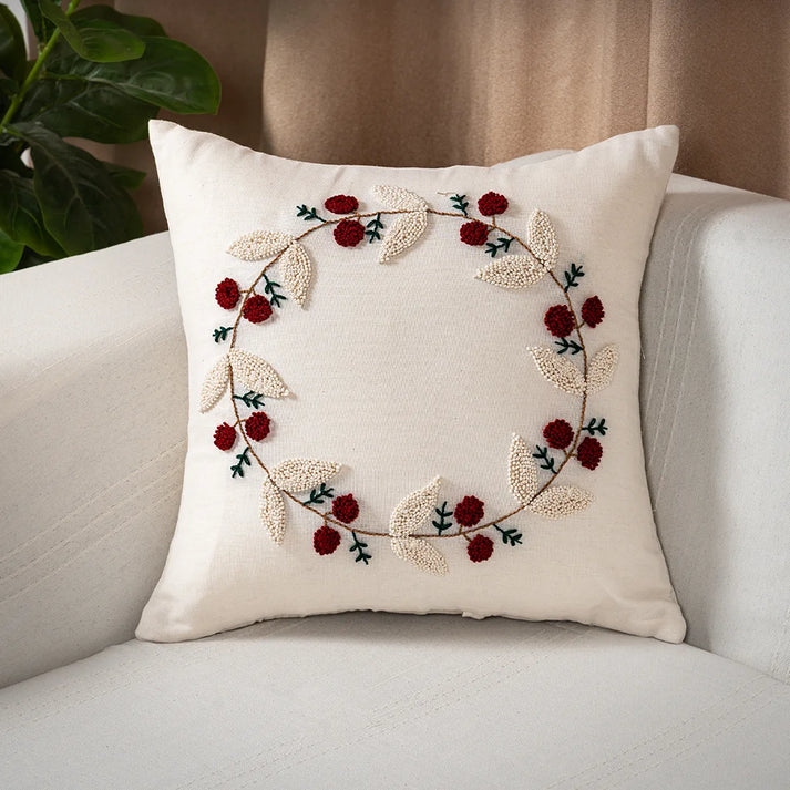 Housse de Coussin décoratif  - Halo Bordeaux