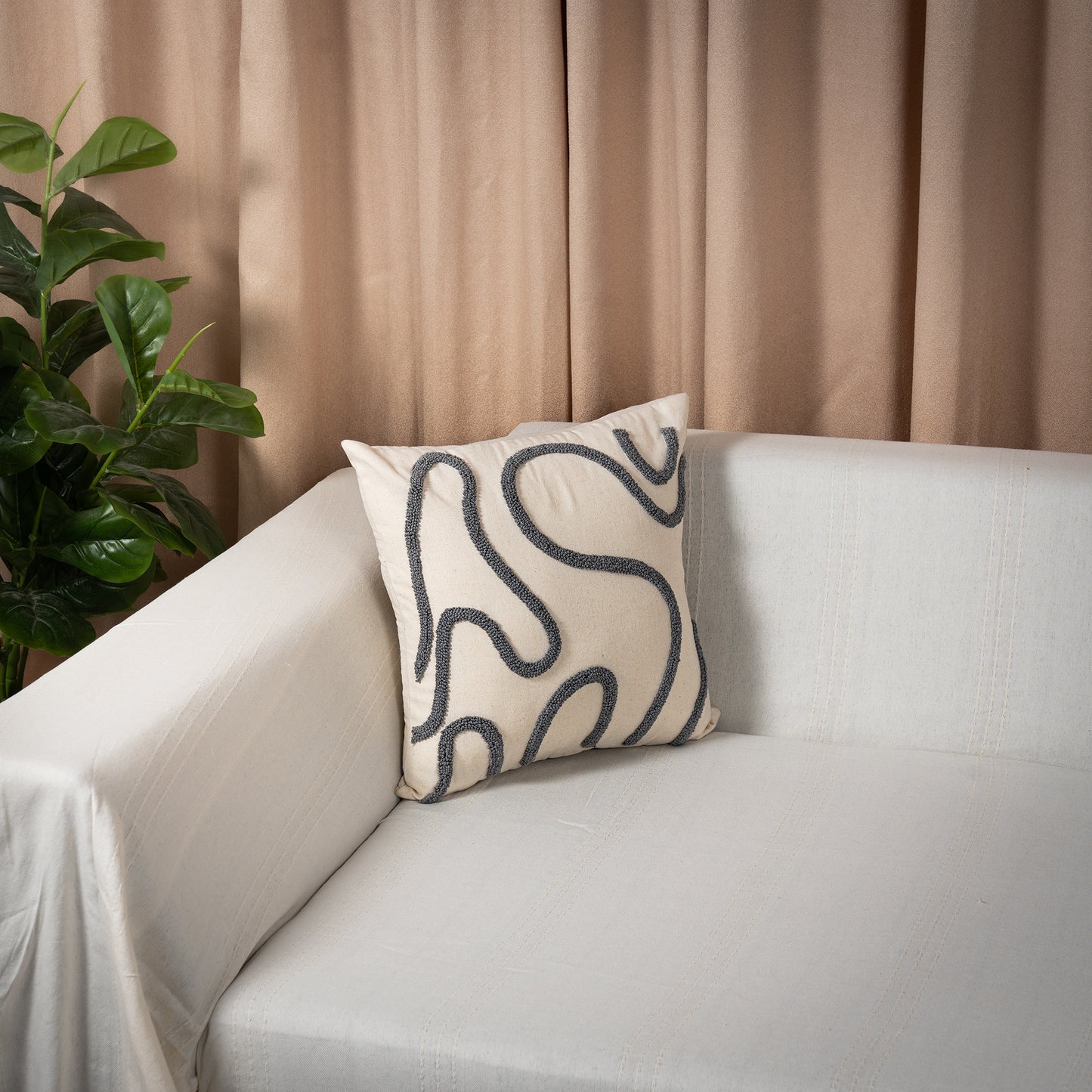 Housse de Coussin décoratif - Dinsky Gris