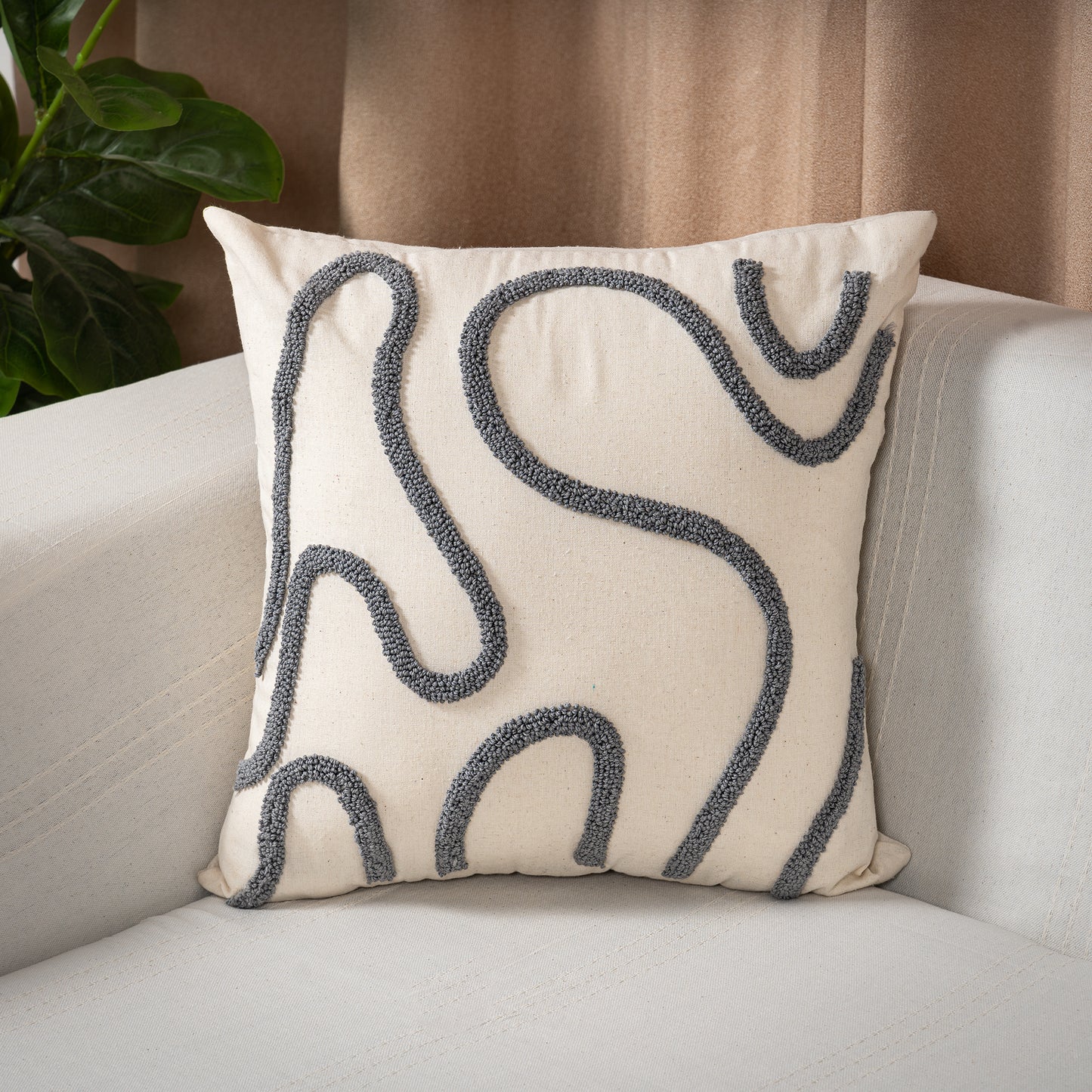 Housse de Coussin décoratif - Dinsky Gris