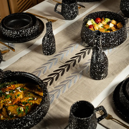 Chemin de Table en Lin Brodé - ARA