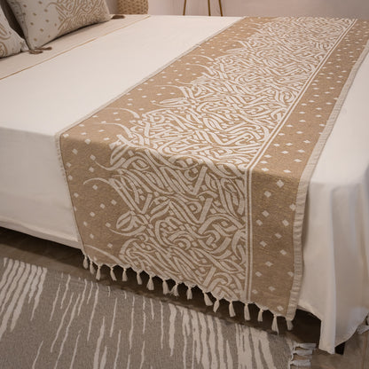 Chemin de lit Calligraphie + 2 Housses de coussin