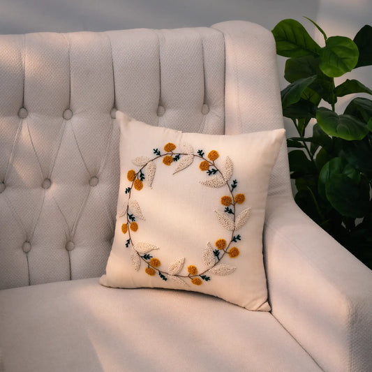 Housse de Coussin décoratif-Halo Jaune