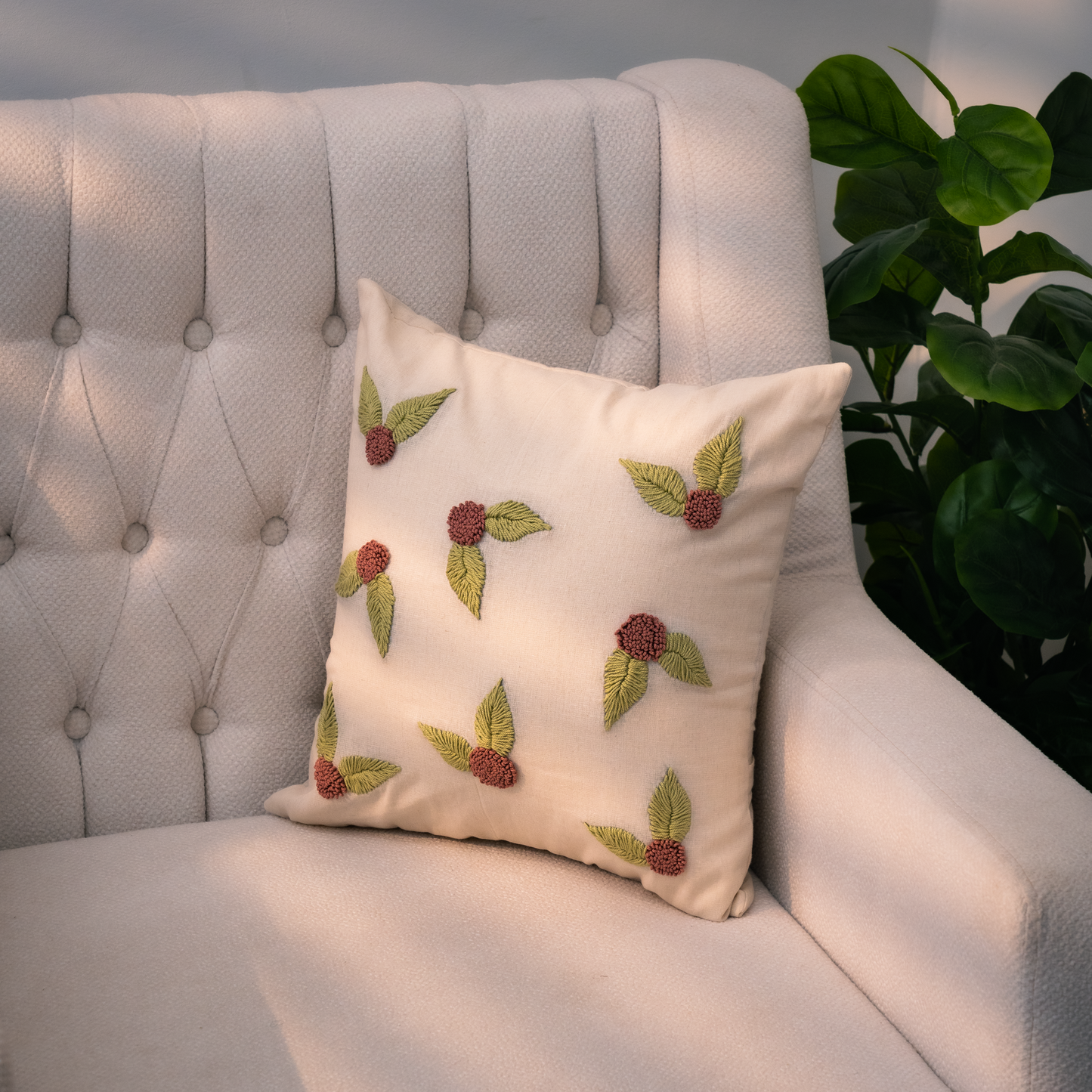 Housse de Coussin décoratif 3D - Hortensia