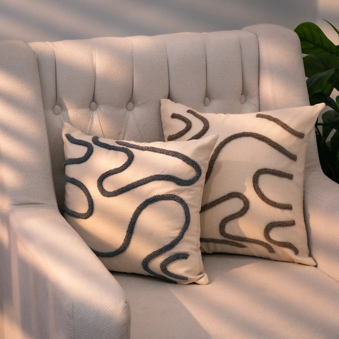 Housse de Coussin décoratif - Dinsky Gris