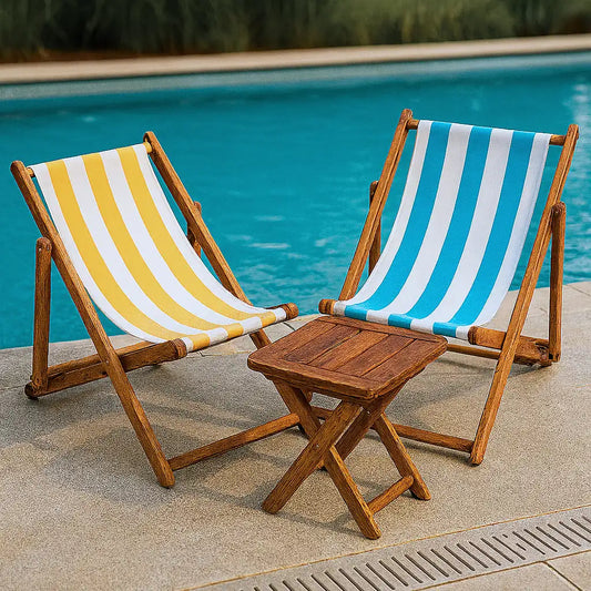 Chaise longue en bois pliable Zen