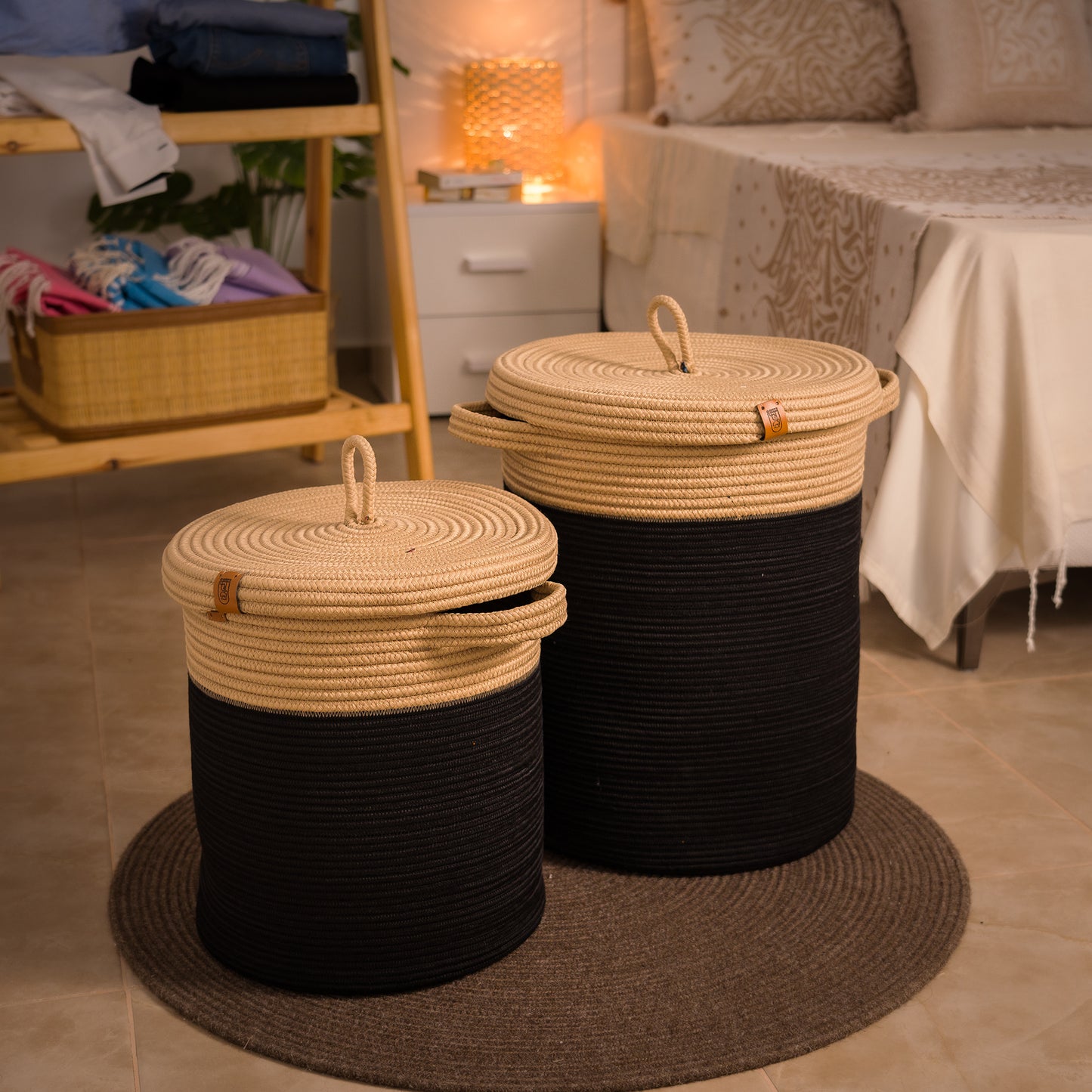 Paniers à Linge en fil tressé