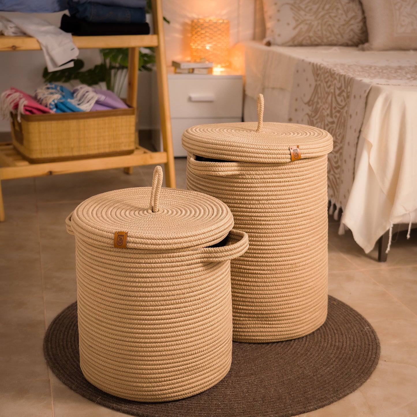 Paniers à Linge en fil tressé