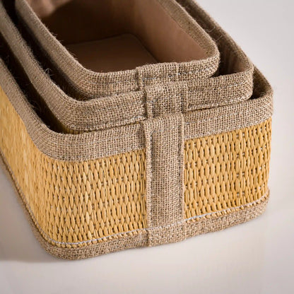Serie de 3 Panier de rangement en smar