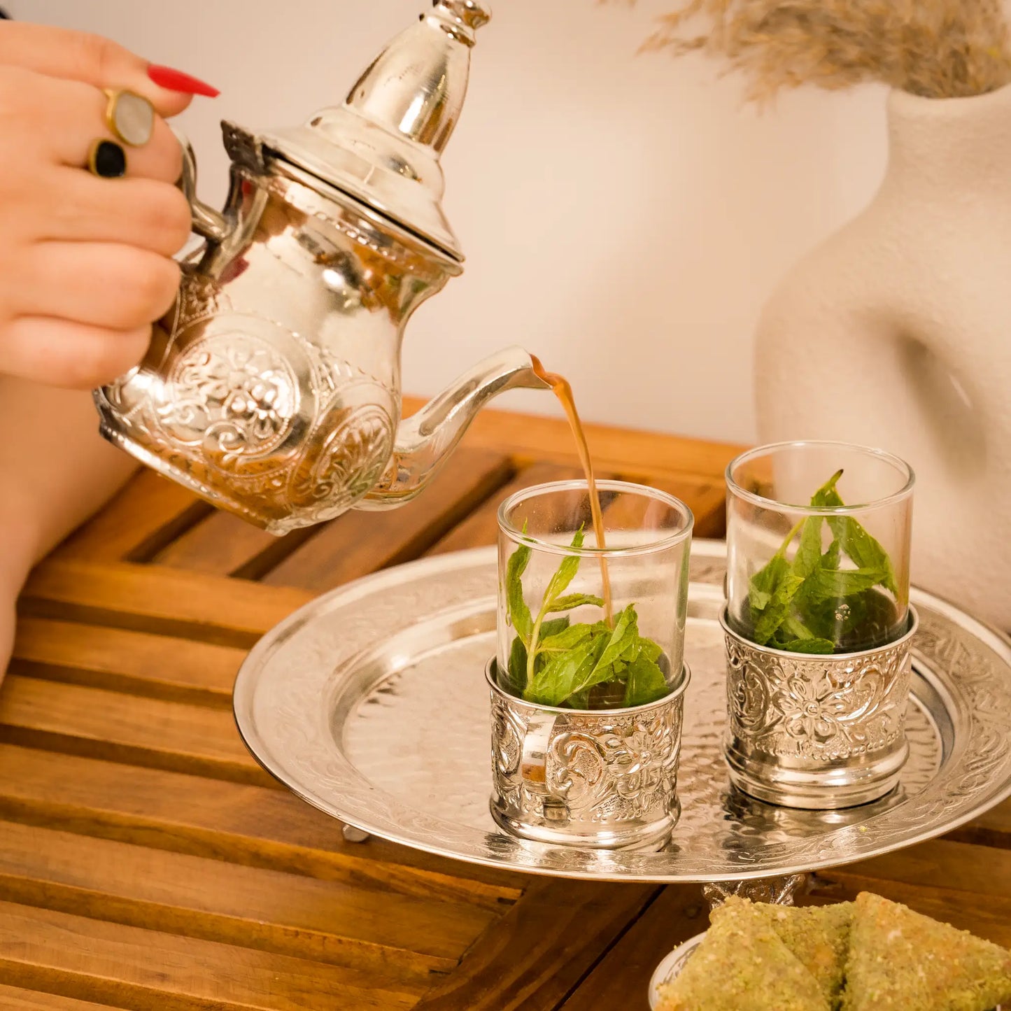 Service à Thé en Cuivre