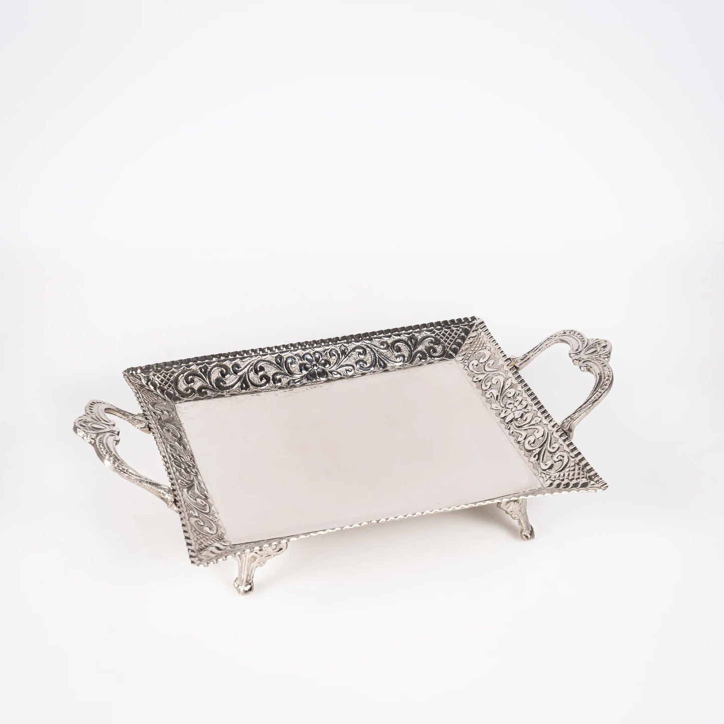 Plateau Rectangulaire en Cuivre Misk/مسك