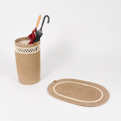 Duo d'entrée tapis d’entrée et porte-parapluies