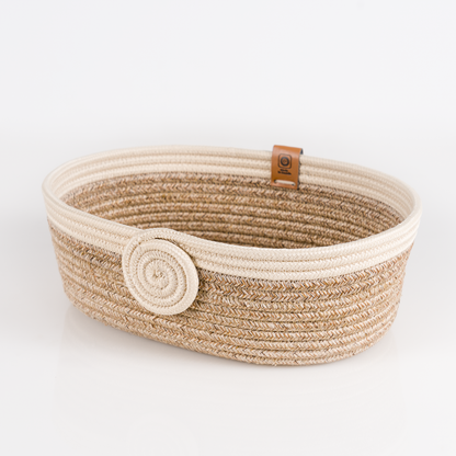 Paniers de rangement Organa  ensemble en fils de coton tressé à la main
