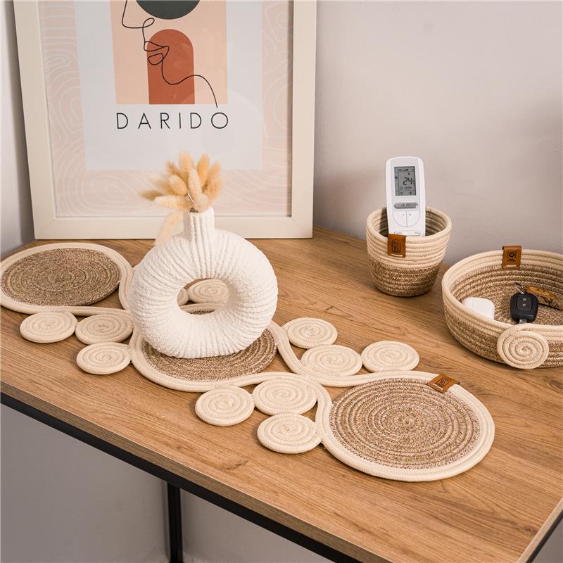 Ensemble décoratif en fils tressés Alias