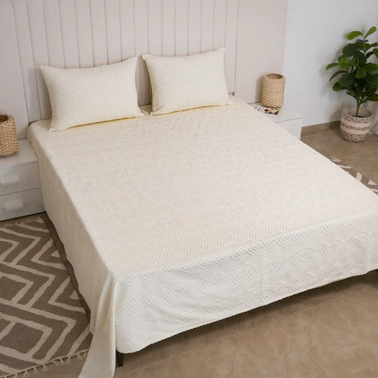 Parure de lit avec deux housses de coussins