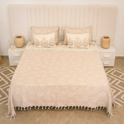 Parure de lit en coton Sakura avec deux housses de coussin