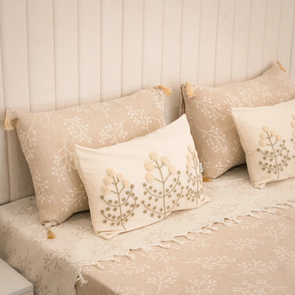 Parure de lit en coton Sakura avec deux housses de coussin